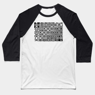 Illusion in black and white, abstract print Baseball T-Shirt